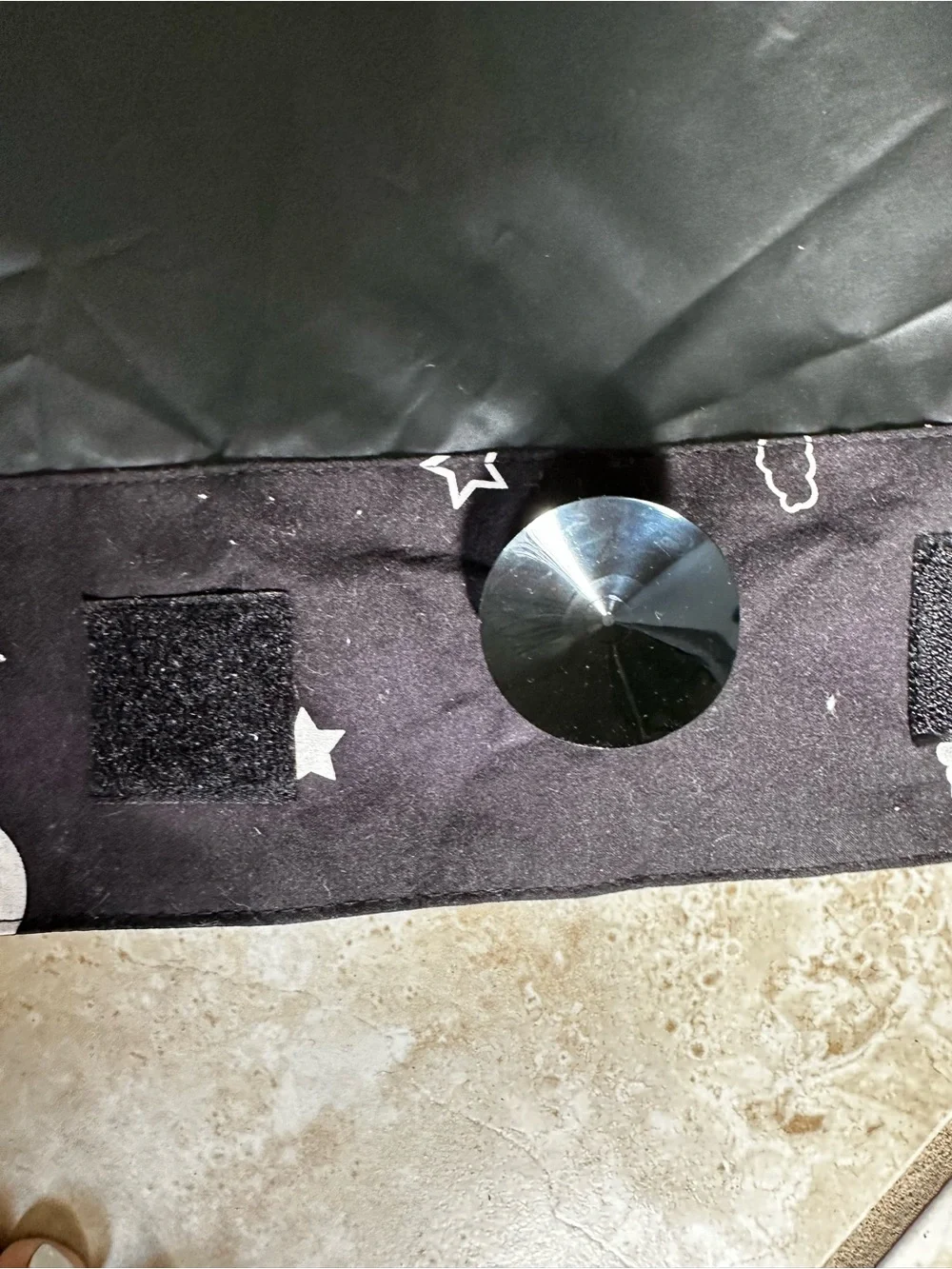 Amazon Black Space-Print Window Shade
